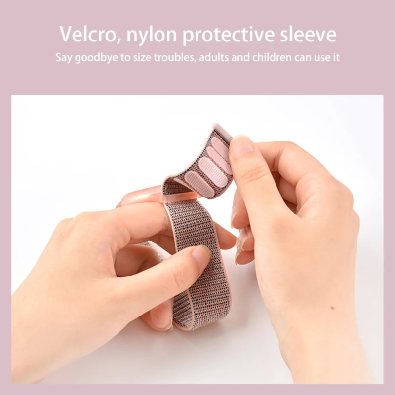 Nylon Wrist Strap for Apple Airtag Bracelet Anti-lost Protective AirTags Sleeve GPS Tracking Locator Wristband for Apple Air Tag