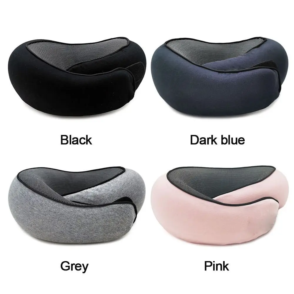 Travel Soft Neck Pillow Memory Foam U-shaped Pillow Portable Adjustable Soft Neck Support Noon Break Sleep Pillows