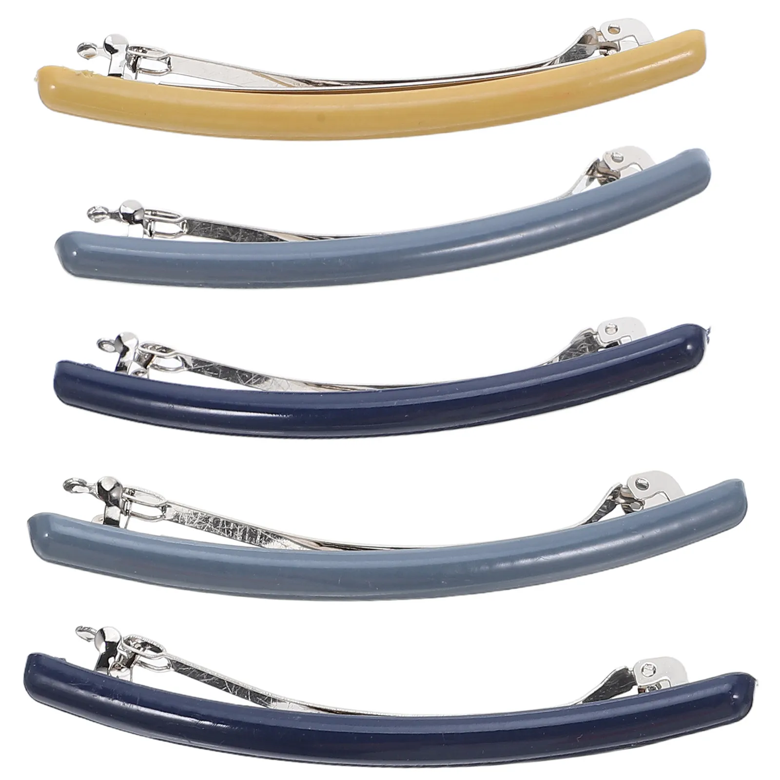

5Pcs Candy-Colored Hairpins Set Women Hair Clips Spring Barrettes Safe Non-Irritating Material Vibrant Colors Stylish Everyday