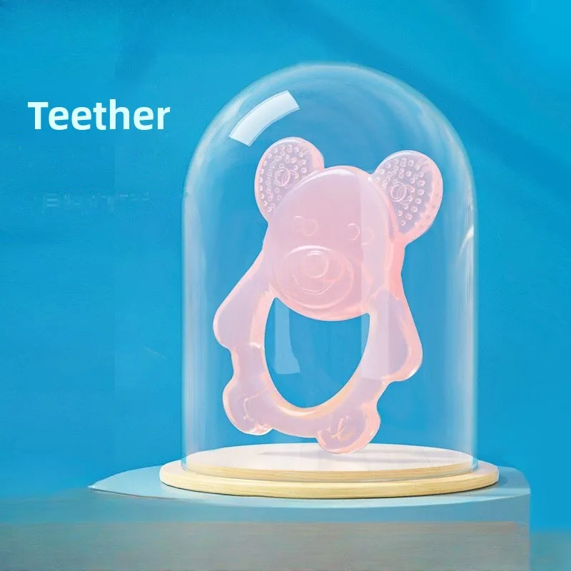 

Мультяшный детский гель для прорезывания зубов, пищевой силиконовый гель для прикуса, ручная шлифовальная игрушка, товары для матери и ребенка