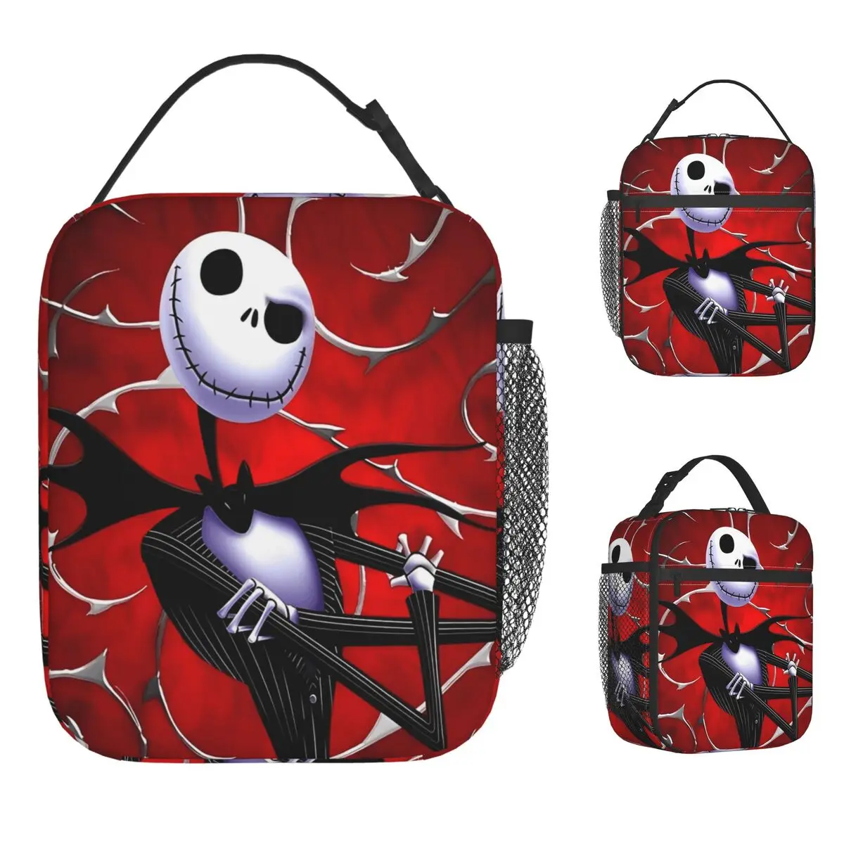 

Jack In Red Insulated Lunch Bag Large The Nightmare Before Christmas Lunch Container Thermal Bag Lunch Box Tote Food Bag
