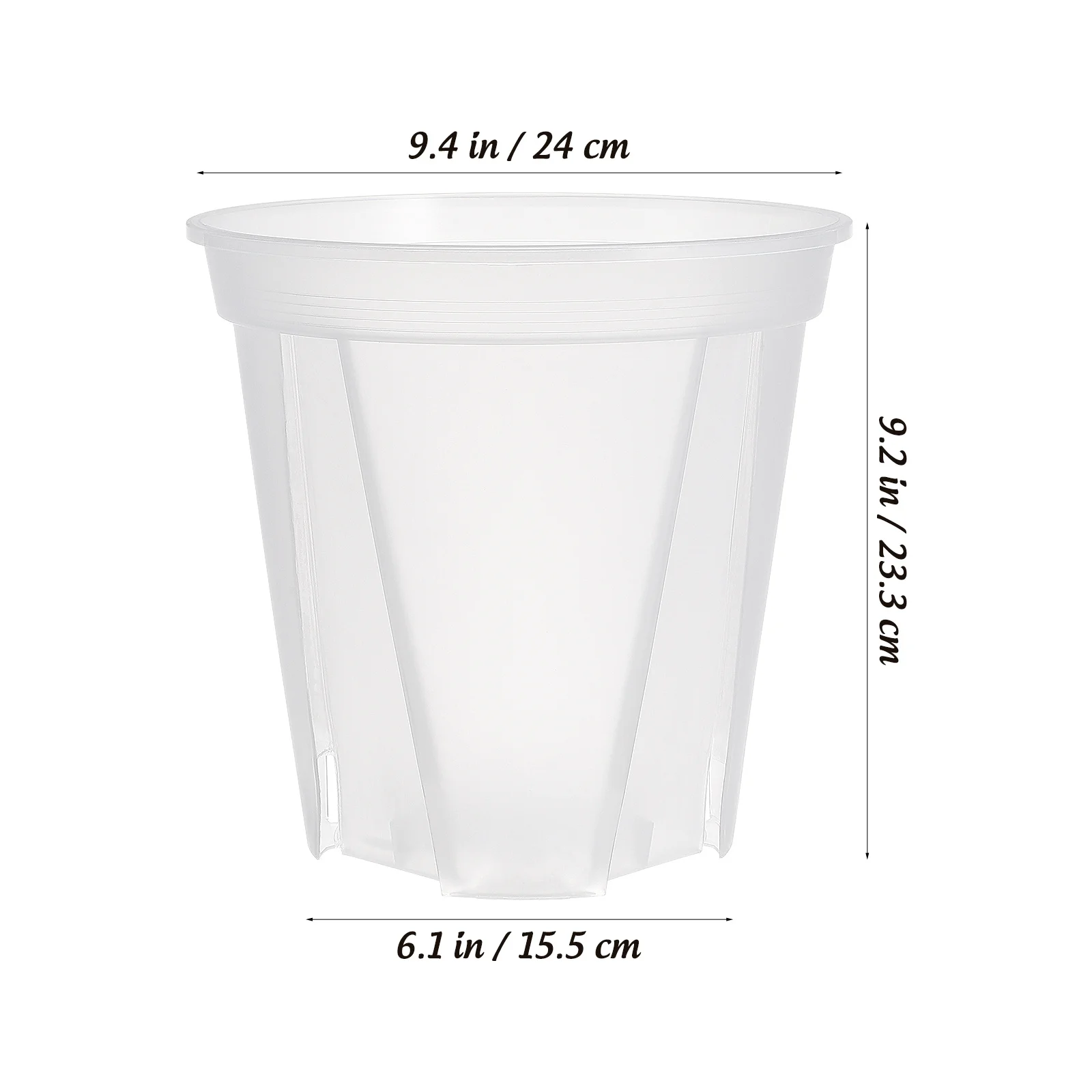 2 قطعة الأواني واضحة للنباتات ثقوب الصرف العصارة الصبار الحضانة البلاستيك الشفاف اناء للزهور ديكور غرفة مكتب المنزل