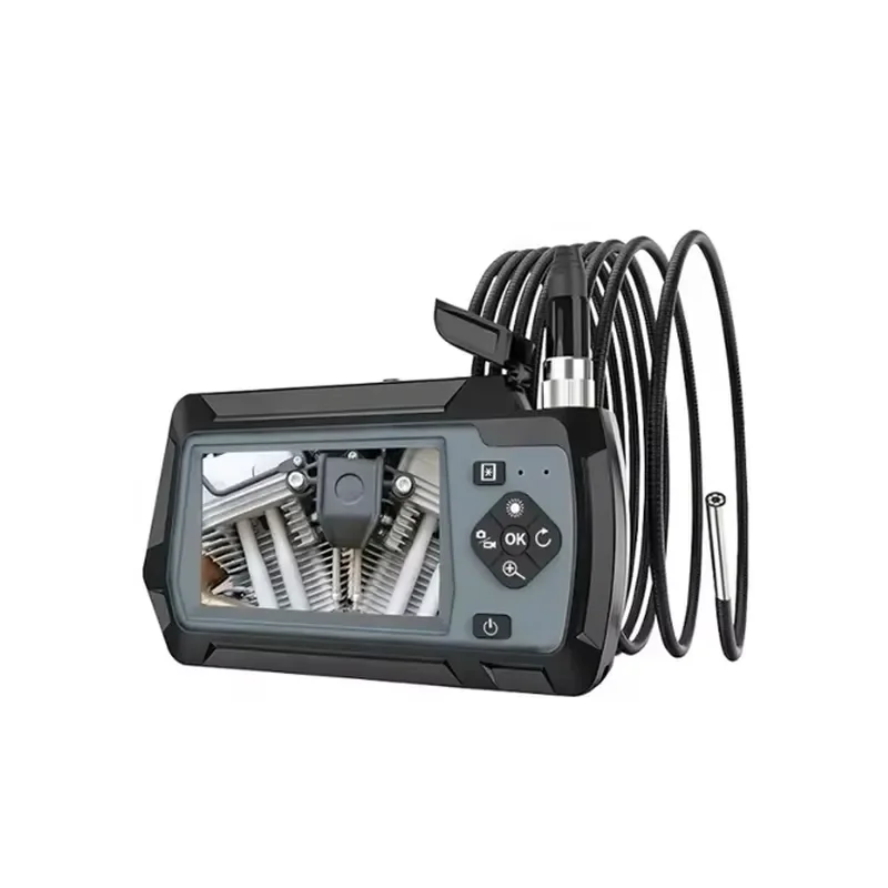 3.9mm Handheld Video Inspection Camera Industrial Endoscope Borescope Pipe Sewer Drain Detector with Screen for Auto Repair