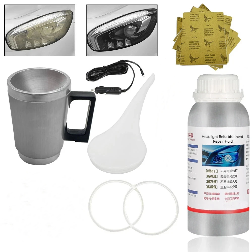 Headlight Chemical Polishing Kit Headlights Liquid Polymer Repair Fluid Polishing The Headlights Car Headlight Restoration Kiti