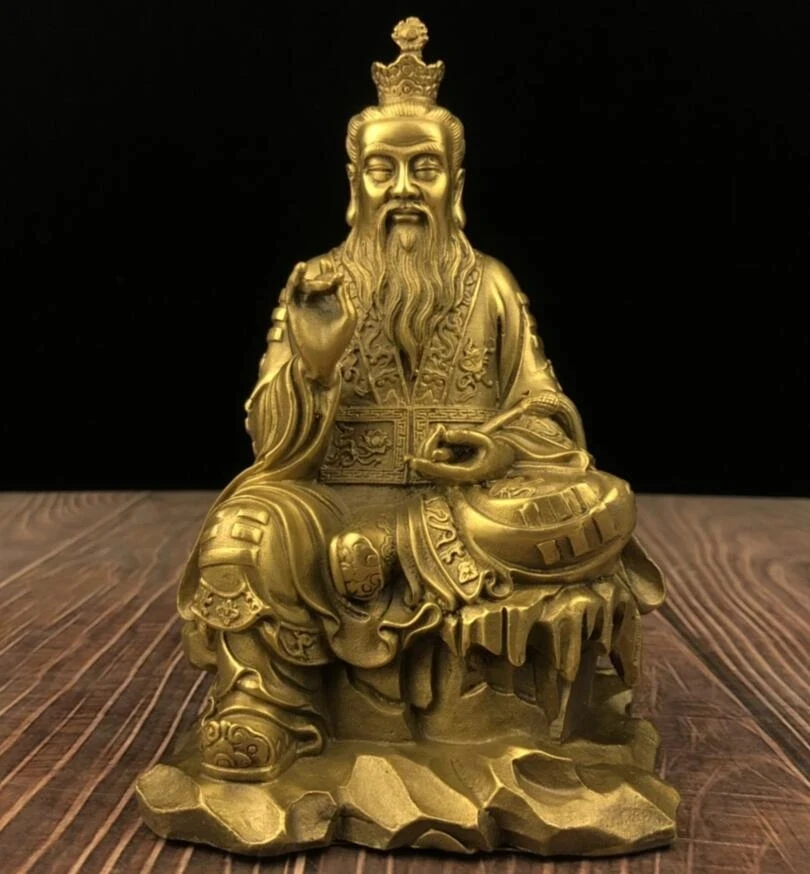 China brass seiko Taoism Taishang Laojun crafts statue