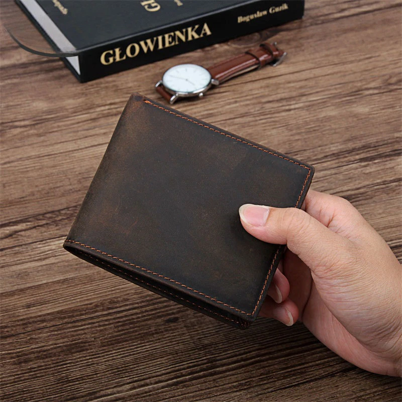 Carteira curta de couro de design simples para homens masculino real cowskin cartão bolsa mini masculino fino bolsa carteira fina porte monnaie 2025