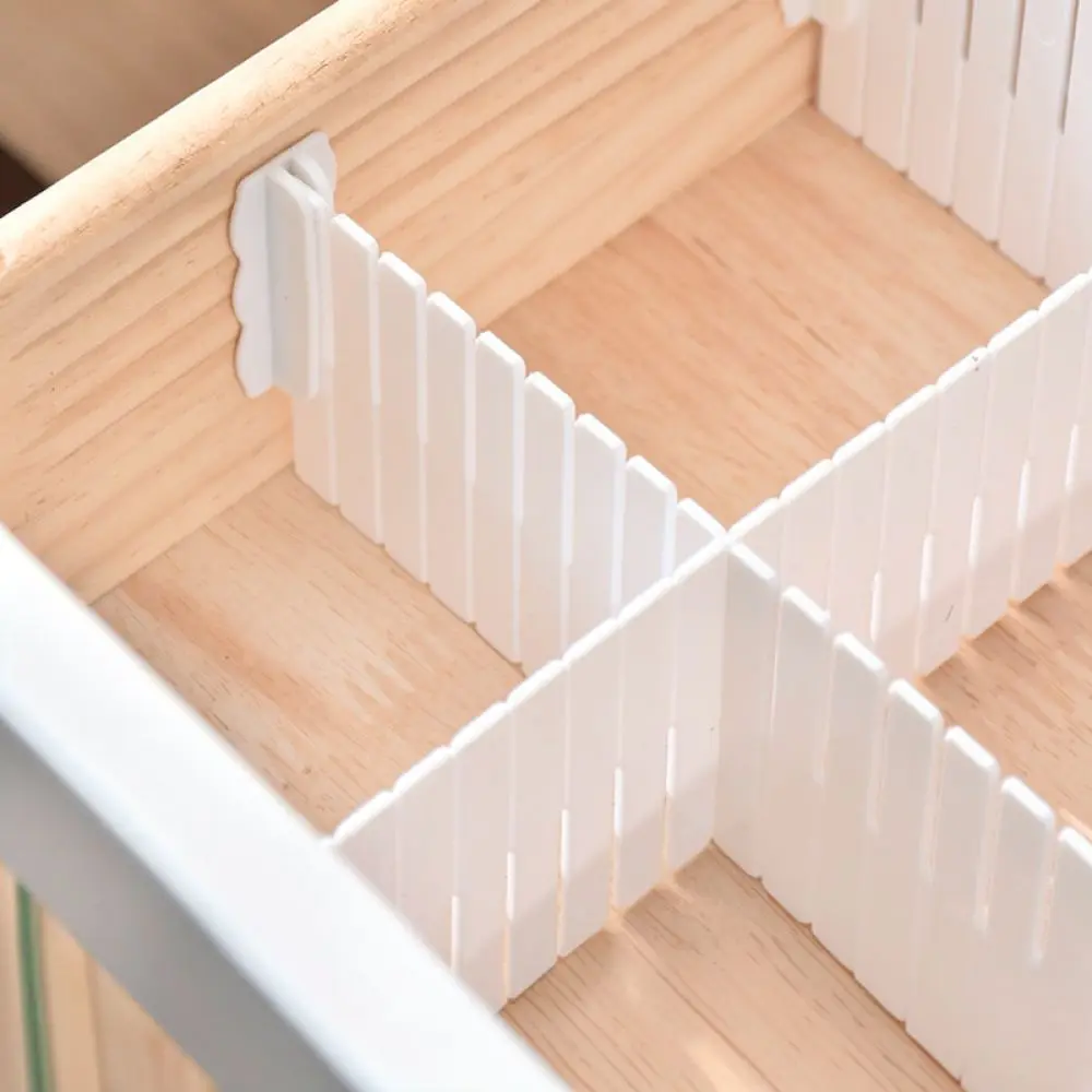Partition Board Fixing Clips For 2mm Drawer Divider Storage Accessories Plastic Cross Joint Buckles Organizer Fasteners