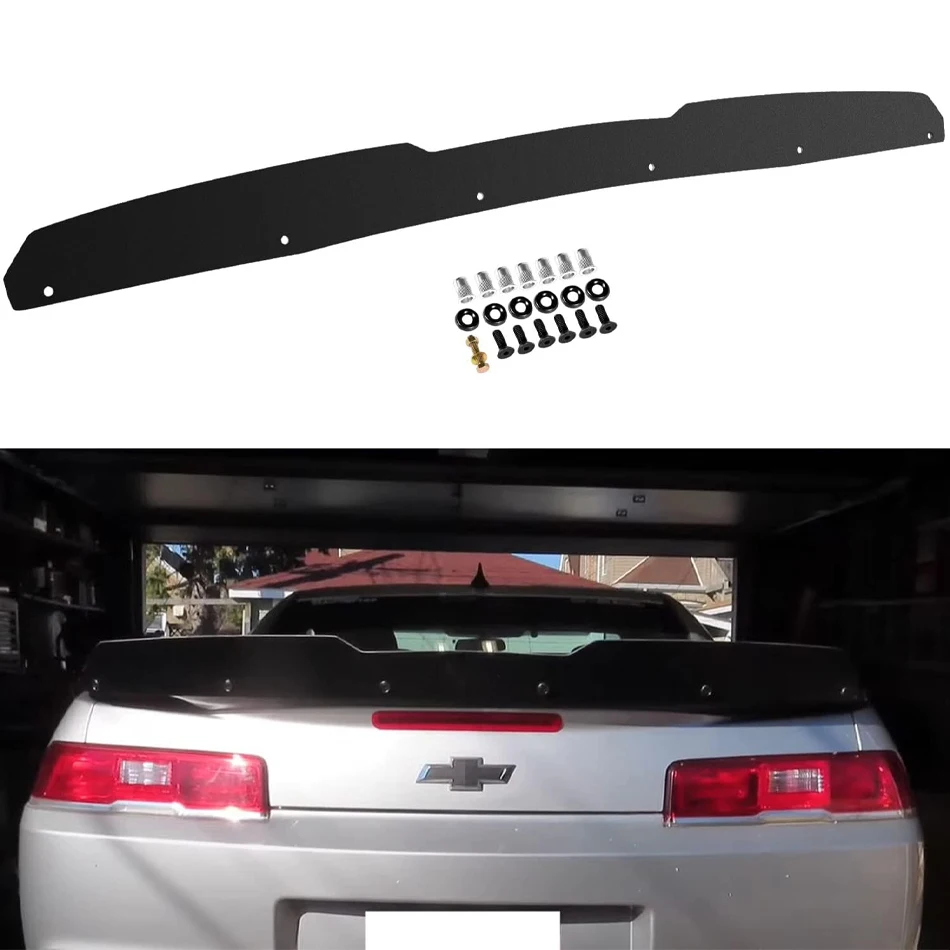 

TML Rear Wickerbill Spoiler for 2010-2013 Chevy 5th Gen Camaro LS, LT, RS, SS, 1LE ZL1, Add On Style Wicker Bill Spoiler