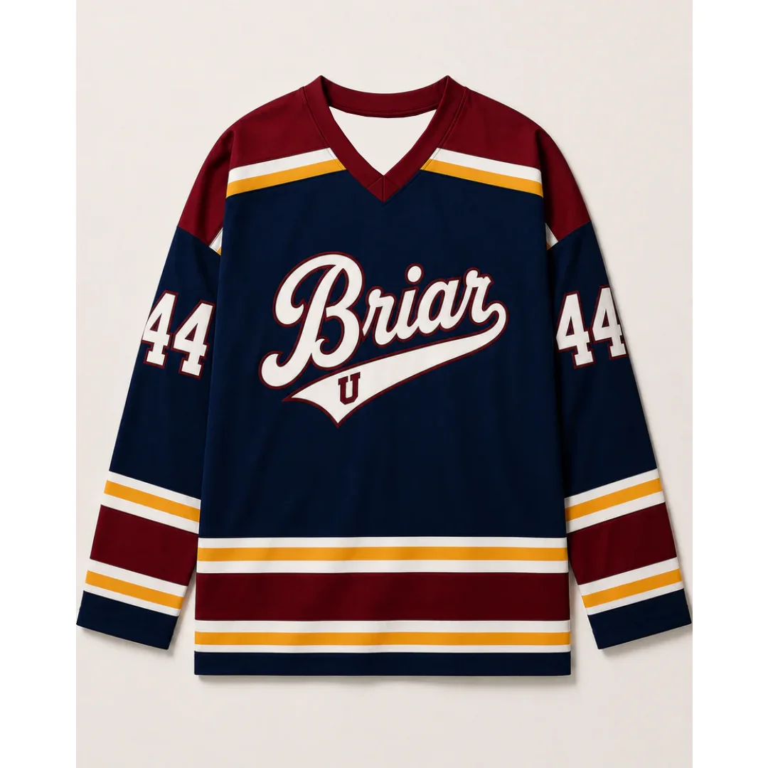 Camiseta de hockey Off Campus Briar University Garrett Graham NO.44, camiseta deportiva de manga larga para hombre, ropa para niños, camiseta Y2k para mujer ﻿