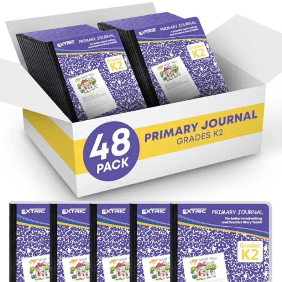 

Primary Composition Notebook K- 8 Pack Primary Journal Grades K- Hardcover 00 pages 100 Sheets Drawing Story Writing Journal Co