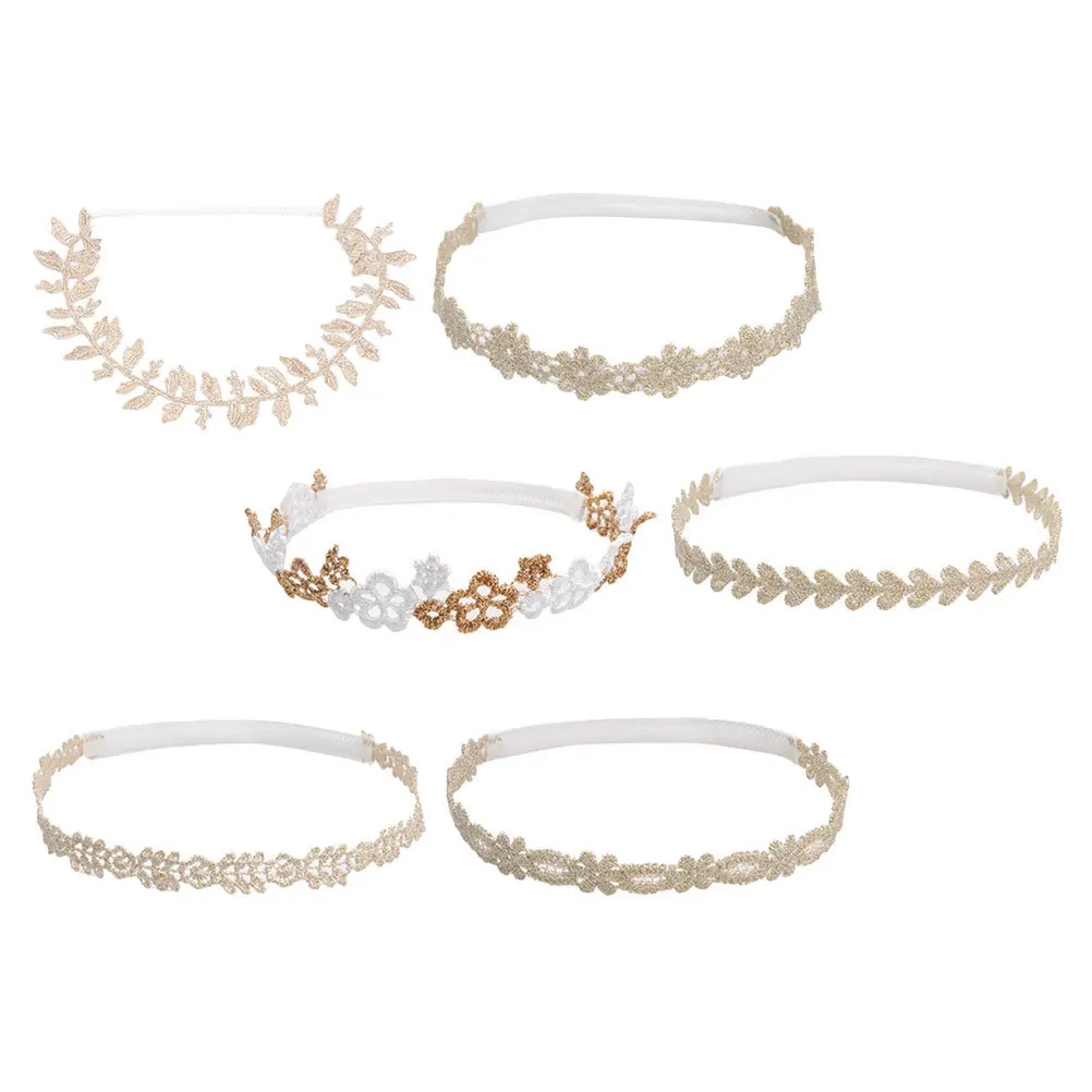 

6Pcs Infant Headbands Baby Girl Toddler Stretchy Soft Lace Floral Hair Accessories for Photography Gifts Baby Headbands
