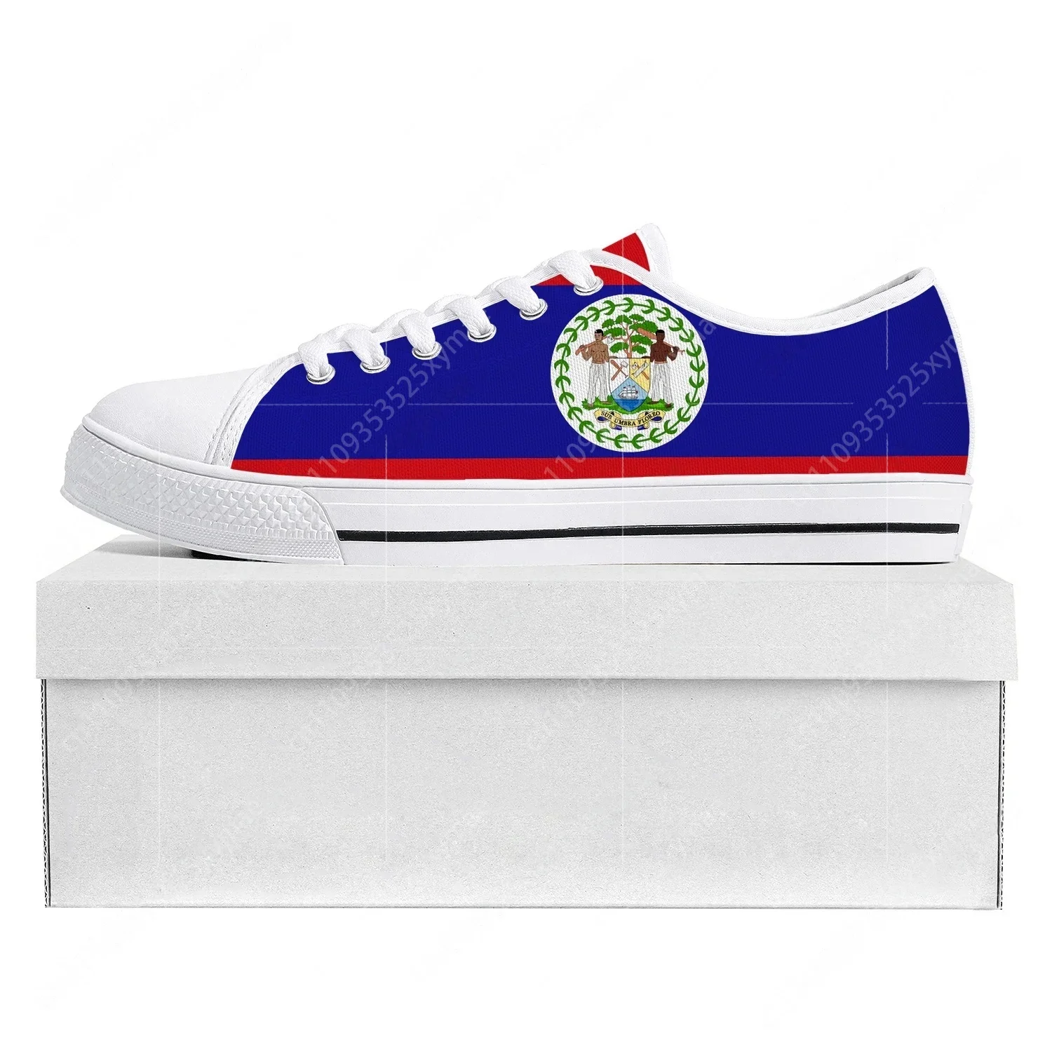 

Кроссовки унисекс с флагом Белиза, низкие, высококачественные, для мужчин и женщин, подростков, повседневные, парные, на заказ