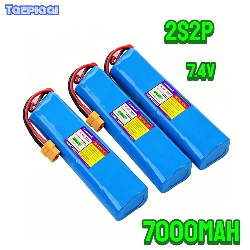 

Taepiaai T1882011-5 T888 V007 H18 C18 2S2P 7.4V 12800mAh Li-ion Battery Pack for Remote Control/RC Fishing Bait Boat Battery