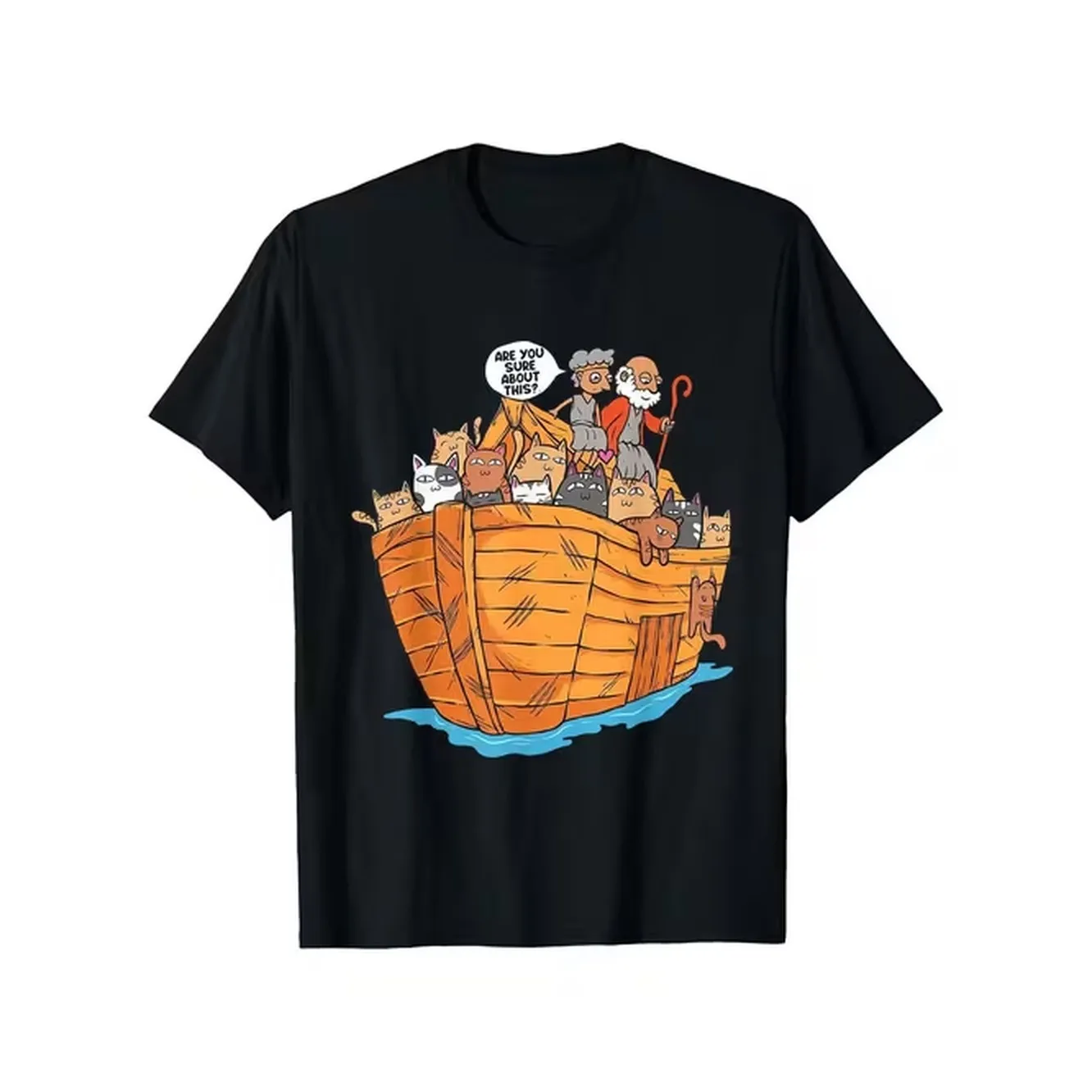 item picture funny s ark cats sorry about that bubble graphic t shirt soft cotton christian humor tee for church study casual wear ark themed apparel for men women boys girls
