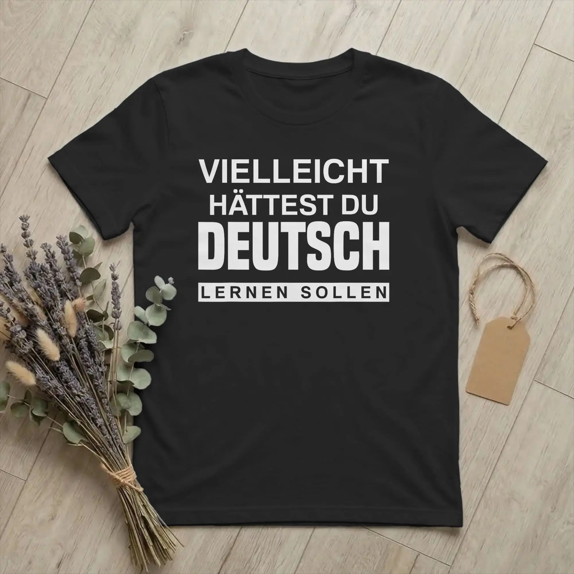 You Should Learn German Men T Shirt Funny Saying Deutsch Fun Tee Shirt Short Sleeve O Neck T-Shirt 100% Cotton Graphic merch