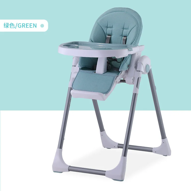 Babyfond Baby Dining Chair Foldable Baby Chair BB Eating Dining Table Chair Seat Children's Household Adjustable Dinner Plate