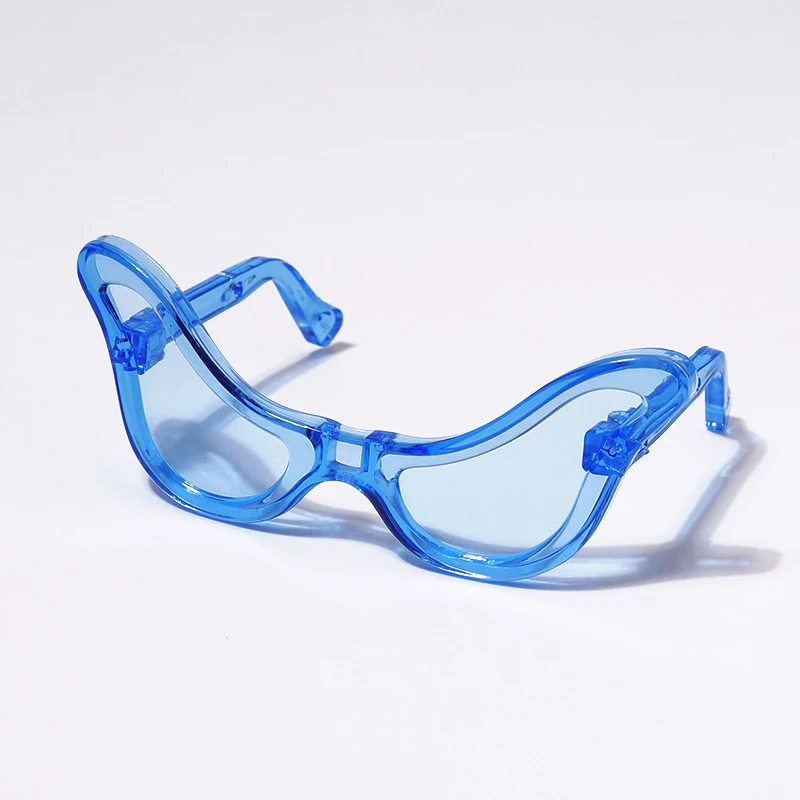 نظارات الدمية، 5 ألوان من البلاستيك، نظارات لملحقات أزياء النظارات، إكسسوارات نظارات الدمى ذاتية الصنع #5