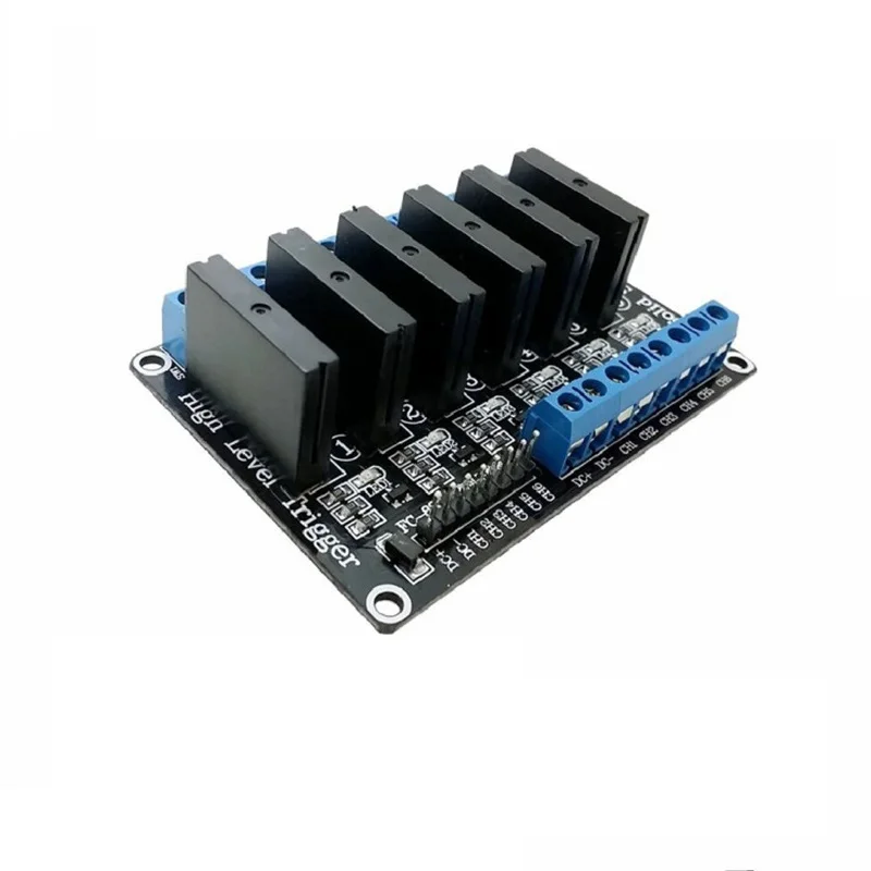 1 2 4 6 8 circuit 5V 12V 24V Low Level Solid State Relay Module With Fuse 240V 2A 48mA  Relays Module