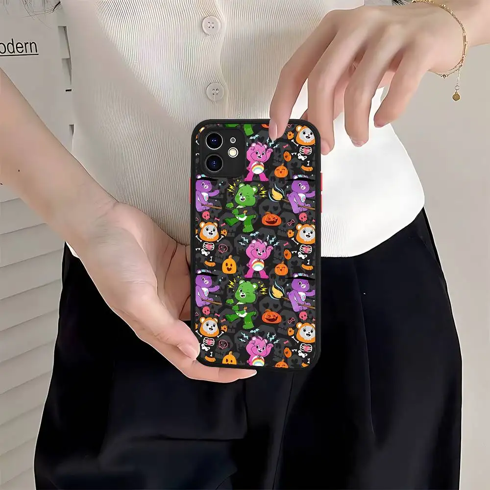 Матовый полупрозрачный чехол для телефона C-Care B-Bears для Iphone 16, Pro Max 15, 14, 13, 12, 11 X XS PRO Plus