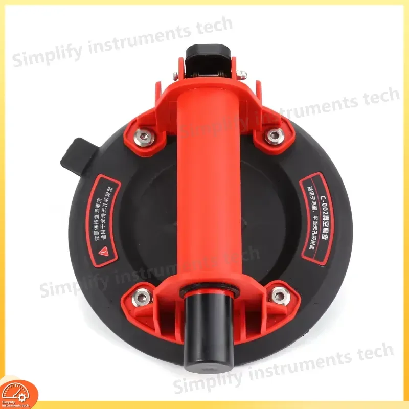 8 Inch Heavy Duty Manual Suction Cup Double Layer Vacuum Lifter for Glass Tile Marble Stone High Pressure Hand Tool