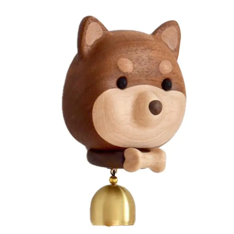 

Wooden Doorbell Wooden Doorbell Ornament Dog Shape Bell Wind Chime Wood Doorbell Door Chime Door Opening Shopkeepers Bell For