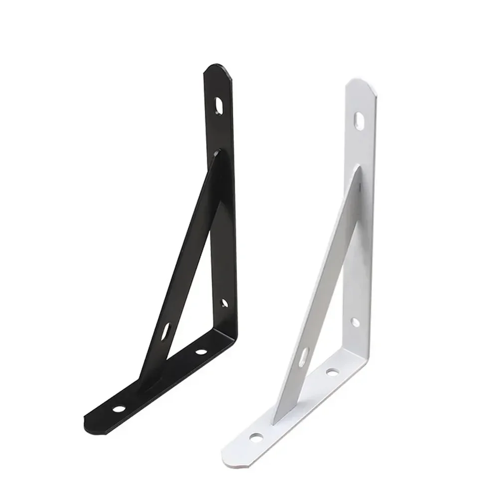 Stable New Shelf Brackets Tripod Garden Shelf Kitchen Shelf L Shape Metal Thickened Triangle Wall 2pcs Bookshelf