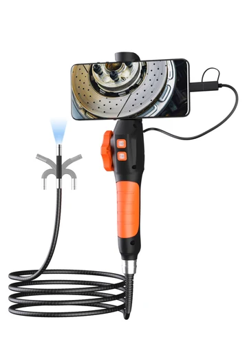 Endoscopio de dirección articulado bidireccional para Android ISO, 6mm, inspección por boroscopio CMOS, otoscopio, cámara, microscopio Digital