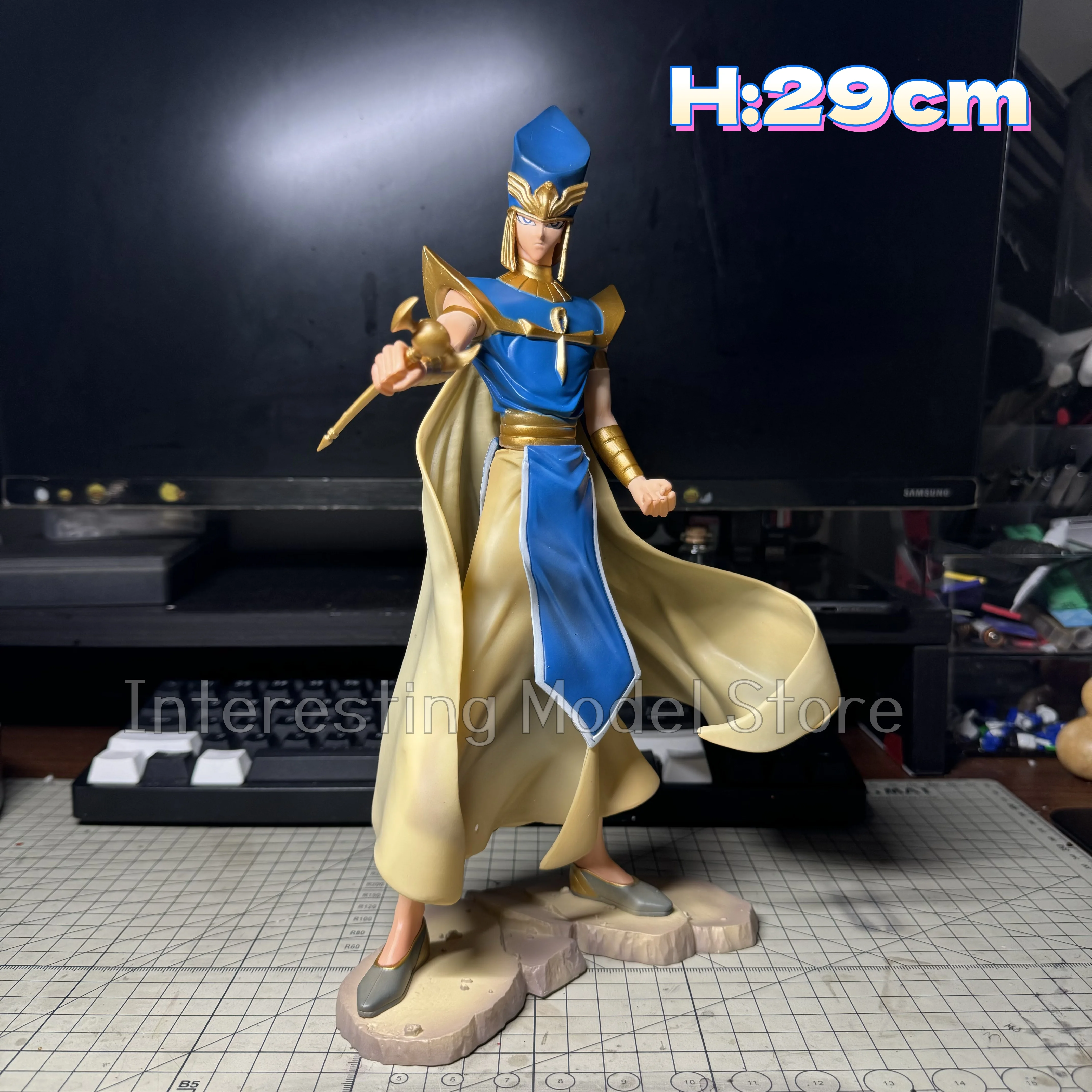

Yu-Gi-Oh! Priest Seto 29cm PVC Statue Figure - High-Quality Collectible Model, Desk Decoration & Birthday Gift for Boys