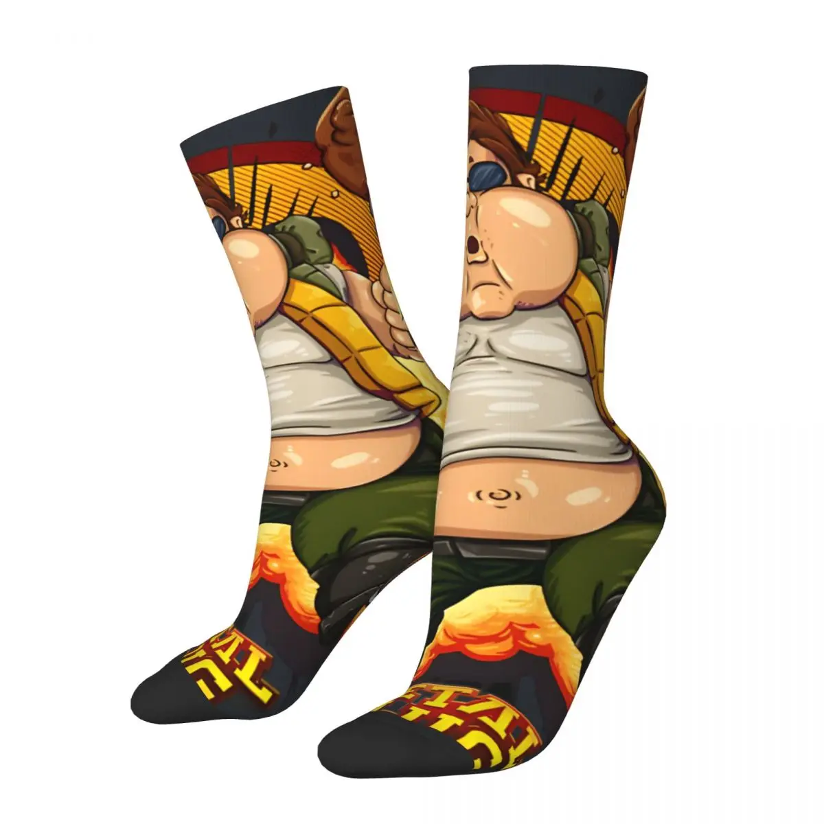 Funny Crazy compression Cool Sock for Men Hip Hop Harajuku M-Metal Slug Happy Quality Pattern Printed Boy Crew Sock Novelty Gift