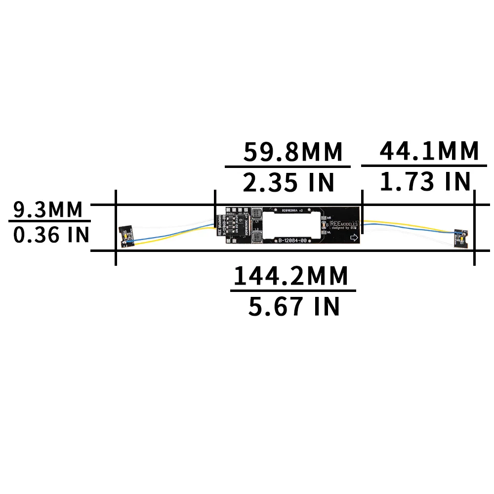 1pc/2pcs N Scale 1:160 IC Board PCB Circuit Board Railway Train Toys Model Modification Upgrade General Accessories