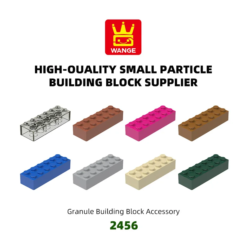 

WANGE 23Pcs/Lot 2456 High 2x6 hole Block Moc Color Accessories Compatible with Brick DIY Children's educational Toy Assembly