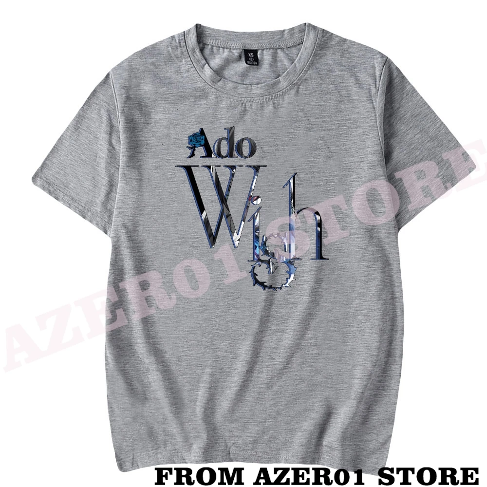 Ado Merch Wish Tour Logo t-Shirt stampa estate uomo/donna Streetwear Tshirt Shirt manica corta Tee