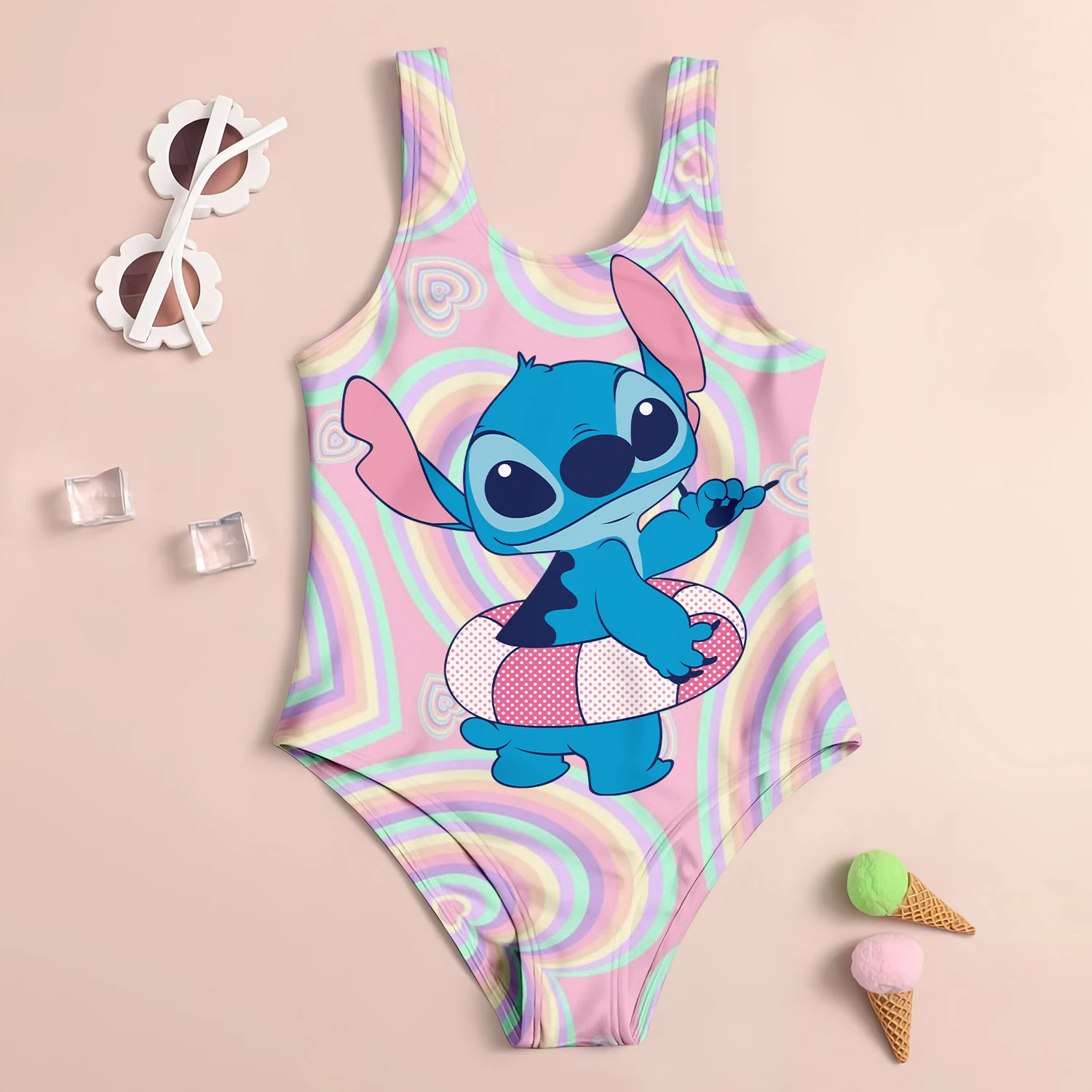 Costumi da bagno per bambini da spiaggia costume da bagno per ragazze di grandi dimensioni costume da bagno estivo carino con punto Bikini ragazza