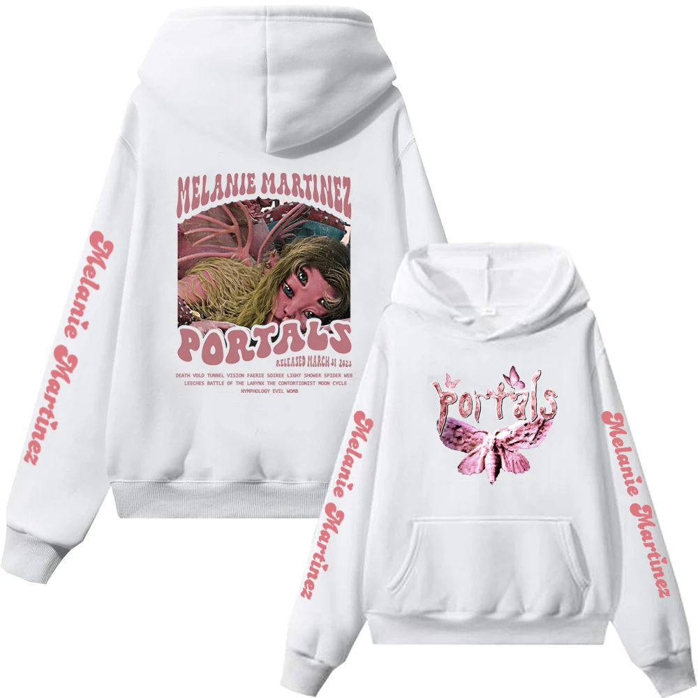 Melanie Martinez Portals Bluzy z nadrukiem Mężczyźni Kobieta Hip Hop Bluza z kapturem Bluzy z kapturem Harajuku Pulowery Unisex Dres Odzież