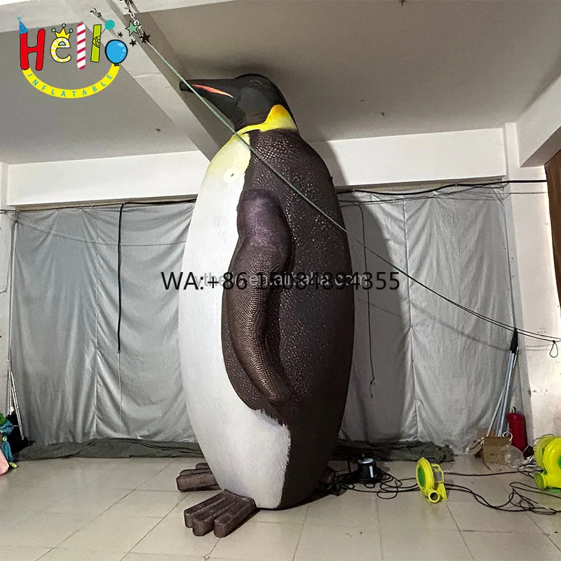 OEM Outdoor Standing Inflatable Advertising Model Giant Inflatable Antarctic Penguin