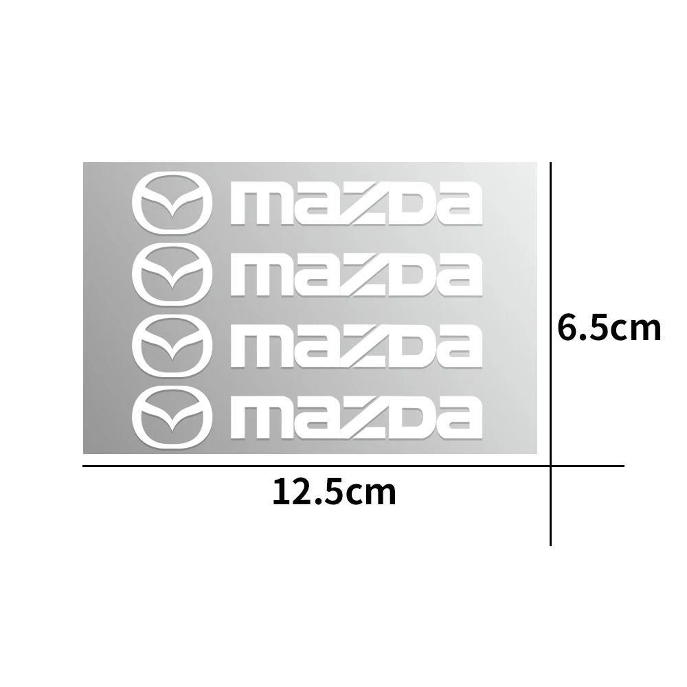 4pcs Car Reflective Vinyl Sticker Door Handle Mirror Wiper Decoration Sticker For Mazda 3 6 Axela CX-3 CX-5 CX-8 MS Demio MPS