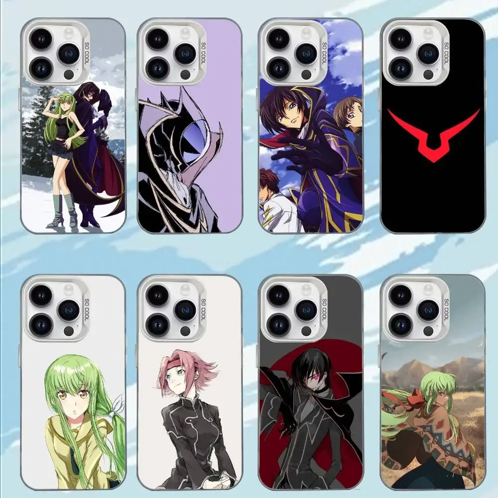 

Anime C-Code Geass-s Phone Case For iPhone 17,16,15,14,13,12,11,Mini,Pro,E,MAX White Candy Matte Shockproof Cover