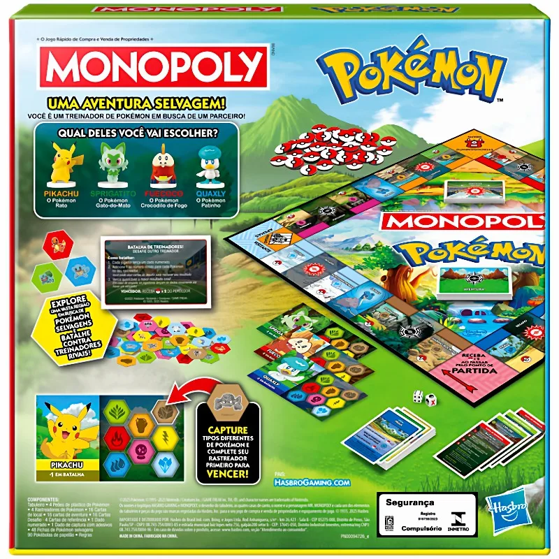 

NEW Hasbro Real Estate Tycoon Monopoly Chinese Version Strong Hand Pok é mon Pikachu Gathering Puzzle Board Game