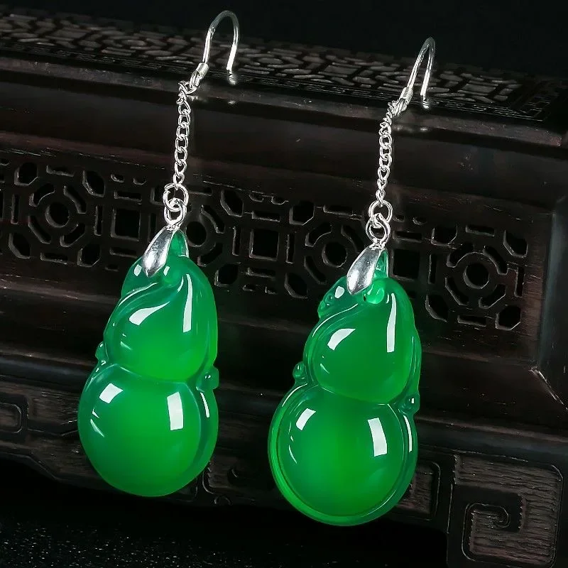 

Женские серьги из серебра 925 пробы, с натуральным агатом
