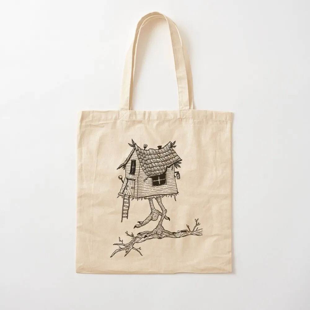 

Baba Yaga House Tote Bag tote bag women custom fabric bag Canvas shoulder Canvas Tote