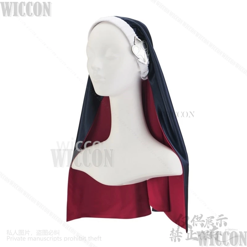 Anime Sexy Cartoon Japanese Girl Cosplay Jirai Kei Uniform Charlotte Sister Nun Dress Dark Lolita Wig Carnival Outfit Customized