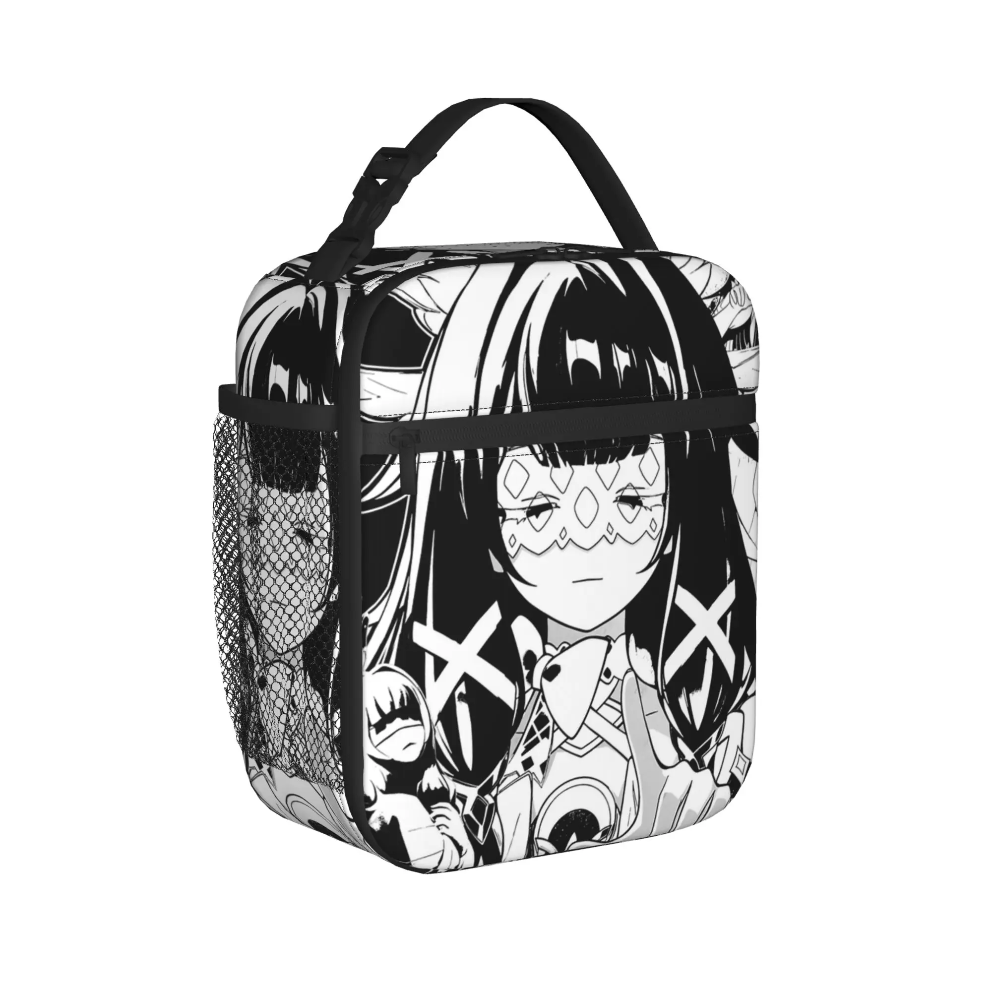 Moonlight Melody Columbina Genshin Impact Thermal Insulated Lunch Bags for Work Food Container Bags Thermal Cooler Food Box