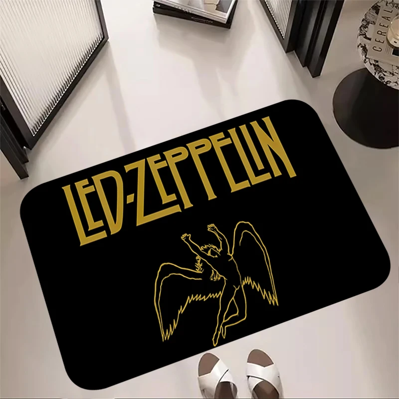 Hallway carpet Living Rug Room Led-Zeppelin Foot Carpets Entrance Doormat Inside Rug Floor Mats Non-slip Mat Home Kitchen Decor