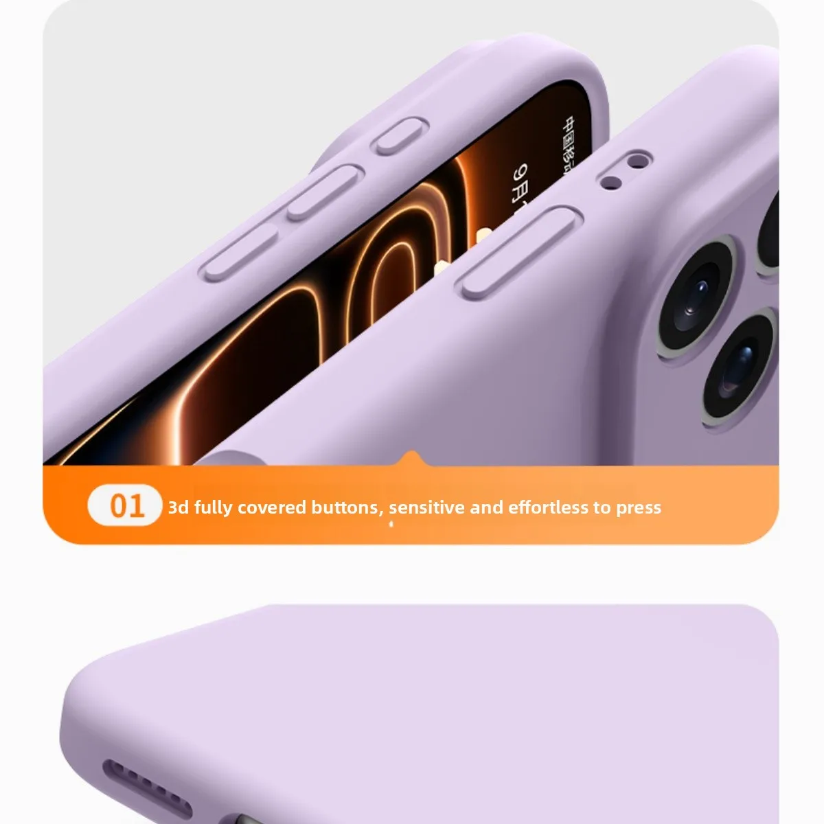Original Flüssigsilikon Stoßfeste Handyhülle für iPhone 18 17 Pro Max 18Pro 17Pro Weiche Schutzhülle für iPhone 18 Pro Max – Detail 12