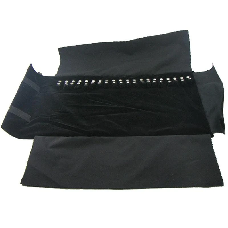 Roll Storage Box for Travel Necklace Bracelet Earring Ring(black)