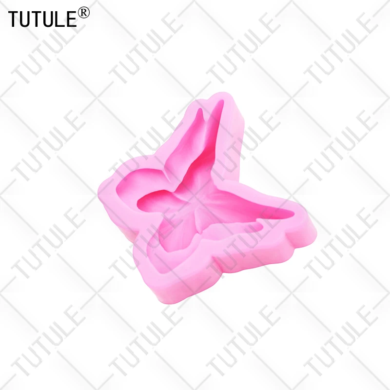 3D Flower butterfly Scented Candle Silicone Mold Drop Glue Decorative Epoxy Resin Mold DIY butterfly Chocolate Silicon Cake Mold