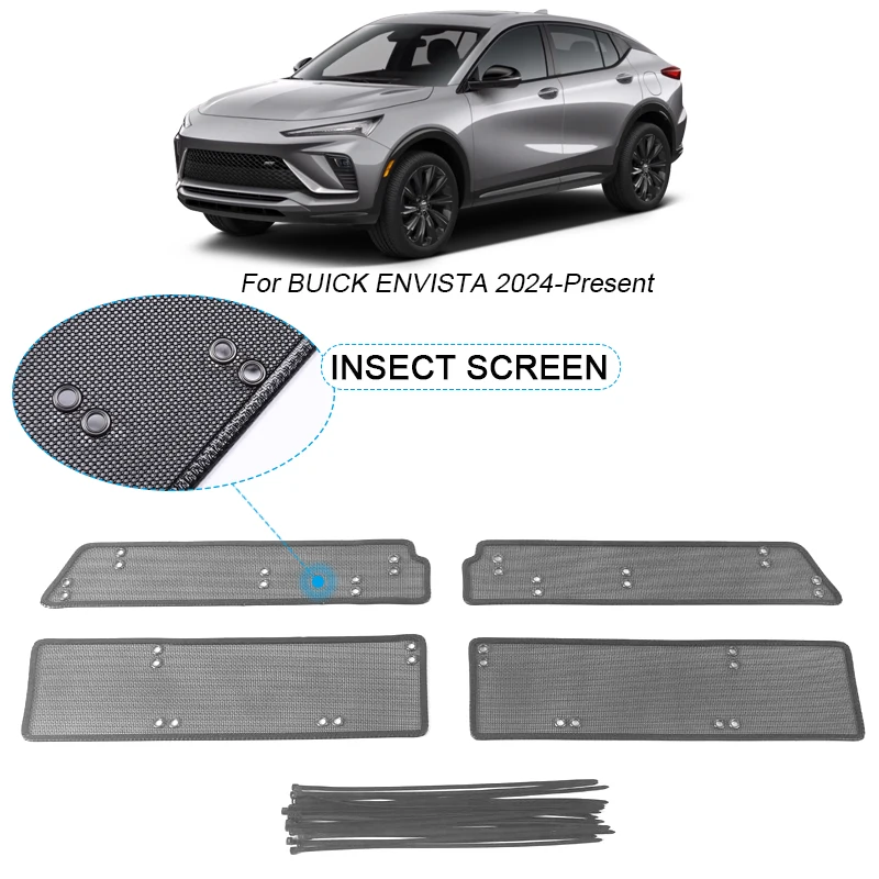 

4PCS Car Insect-proof Air Inlet Protect Cover Auto Airin Insert Vent Racing Grill Net Accessories For BUICK ENVISTA 2024-2025