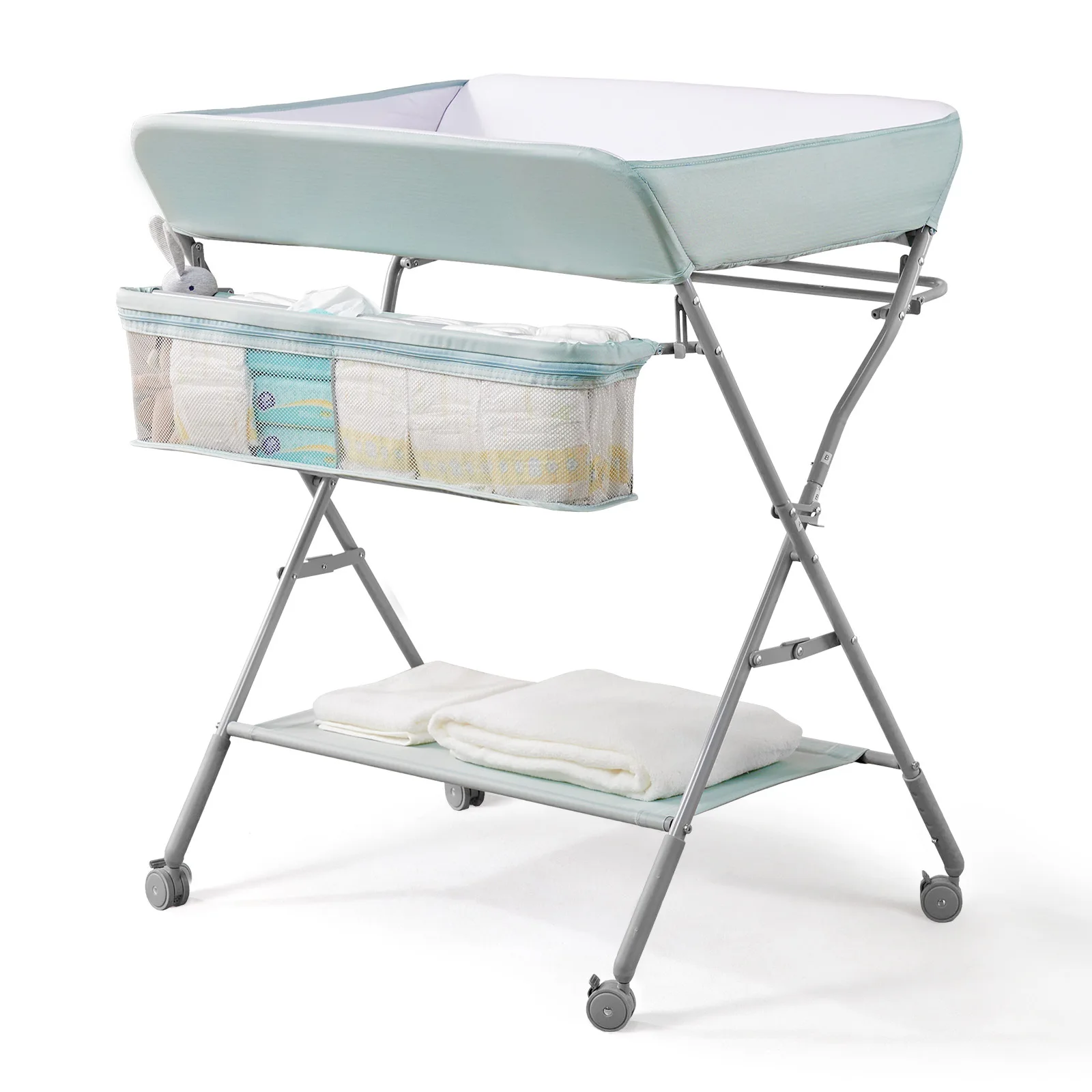 Diaper Table Baby Care Table Portable Multifunctional Foldable Mobile Baby Bed Changing Diaper Touch Table Wholesale