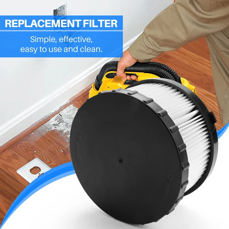 فلتر Hepa بديل لـ dwalt dc5151h dc515 dcv517 ، ملحقات مكنسة كهربائية رطبة وجافة ، عبوة 2