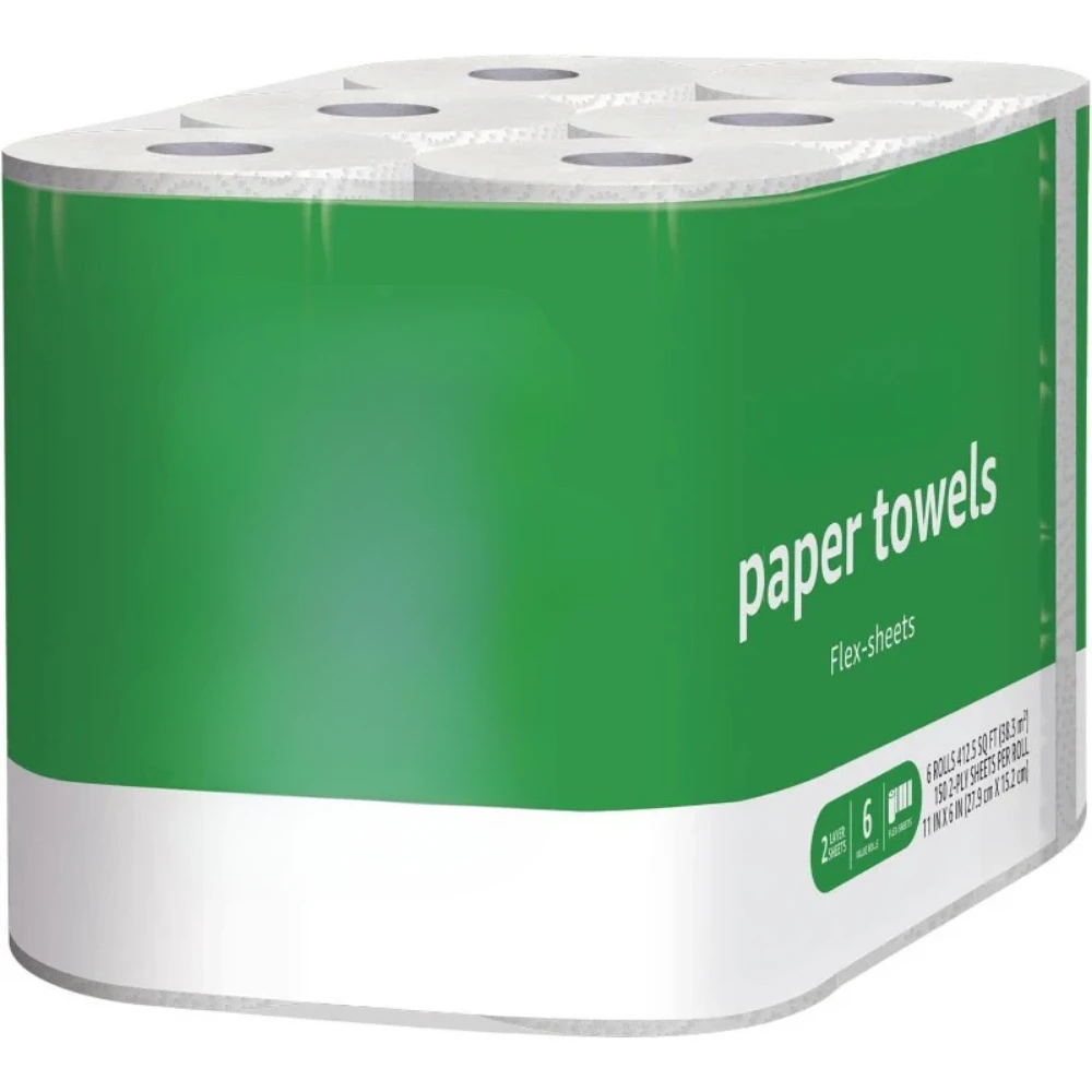 2-Ply Paper Towels, Flex-Sheets, 150 per Roll, 12  (2 of 6), White